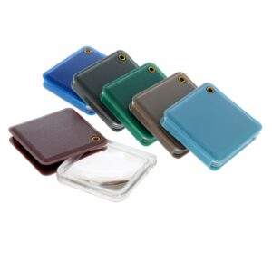 Plastic square folding pocket magnifier