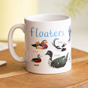 Sarah Edmonds Illustration - Floaters Ceramic Bird Mug
