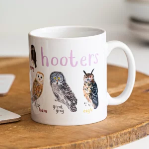Sarah Edmonds Illustration - Hooters Ceramic Bird Mug