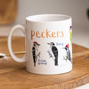 Sarah Edmonds Illustration - Peckers Ceramic Bird Mug