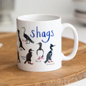 Sarah Edmonds Illustration - Shags Ceramic Bird Mug